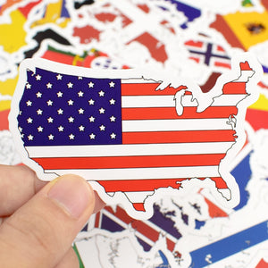 Country Flag Pack (50 Stickers)